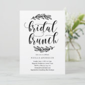 Invitation à Brunch Fête de l'mariée Rustique (Debout devant)