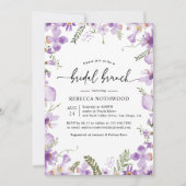 Invitation à Brunch nuptial Lavender moderne (Devant)