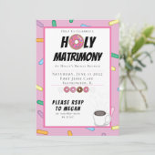 Invitation à Brunch sur mesure pour le beigne rose (Debout devant)