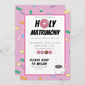 Invitation à Brunch sur mesure pour le beigne rose (Devant / Derrière)