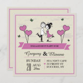 Invitation à Brunch, un Mariage (Devant / Derrière)