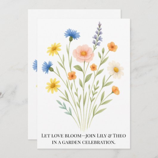 Invitation A burst of springtime joy (Devant / Derrière)