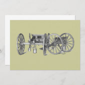 Invitation à canon de guerre révolutionnaire (Devant / Derrière)