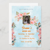 invitation à célébrer anniversaire (Devant / Derrière)