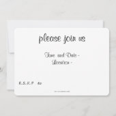 Invitation à célébrer ensemble (Dos)