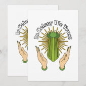 Invitation À Celery We Trust - Celery Juice Lover Funny Cele (Devant / Derrière)