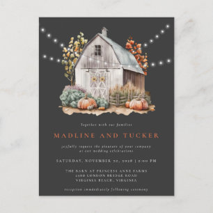 Invitation à chaîne de Mariage de automne rustique