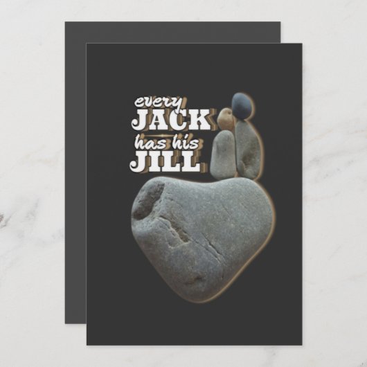 Invitation À chaque Jacques sa Jacqueline - L'amour règne Art (Devant / Derrière)