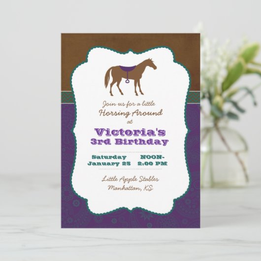 Invitation à cheval (Debout devant)