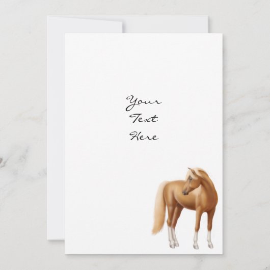 Invitation à cheval de course Thoroughbred (Dos)