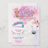 Invitation à Cheval Invitation à l'anniversaire de (Devant)