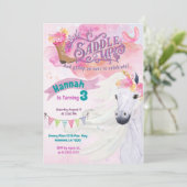 Invitation à Cheval Invitation à l'anniversaire de (Debout devant)