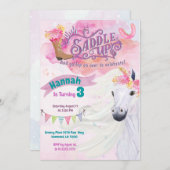 Invitation à Cheval Invitation à l'anniversaire de (Devant / Derrière)