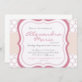 Invitation à Christening Dedication Baby (Devant / Derrière)