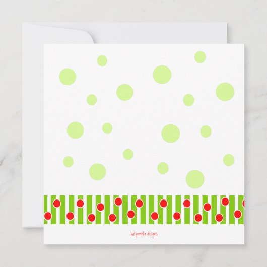 Invitation à cocktail Holly (Dos)