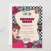 Invitation à damiers, Pin-up, Rock-A-Billy (Devant)