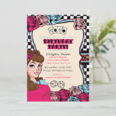 Invitation à damiers, Pin-up, Rock-A-Billy (Debout devant)