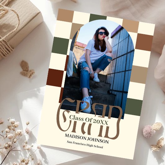 Invitation à damiers Retro Grad '25 Arch