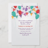 Invitation à décorations de fêtes (Devant)