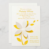 Invitation à découper les fleurs (Devant / Derrière)