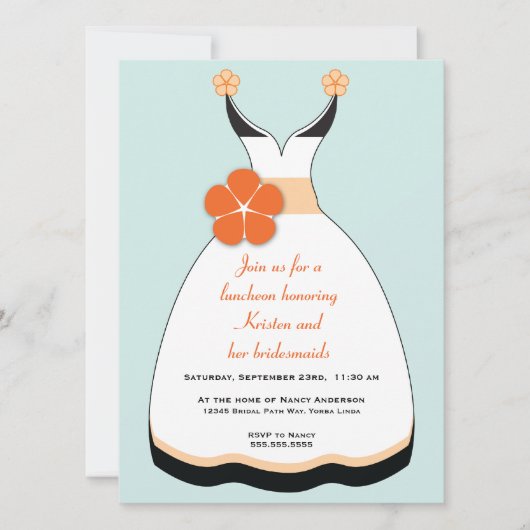 Invitation à déguster des Mariages doux et orange (Devant)