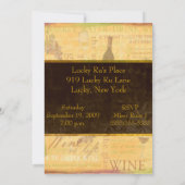 Invitation à déguster des vins (Dos)