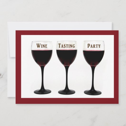 Invitation à déguster des vins (Devant)