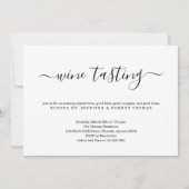 Invitation à déguster des vins (Devant)