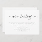 Invitation à déguster des vins (Devant / Derrière)