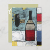 Invitation à déguster des vins (Devant / Derrière)