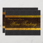 Invitation à déguster le vin de la dentelle noire (Devant / Derrière)