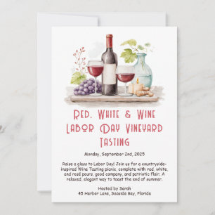 Invitation À Déguster Le Vin De La Fête Du Travail