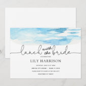 Invitation à déjeuner à la plage pour la mariée (Devant / Derrière)