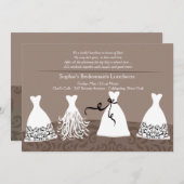 Invitation à déjeuner de la servante de Bridesmaid (Devant / Derrière)