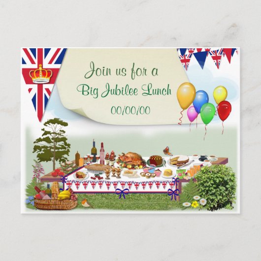 Invitation à déjeuner du jubilé de la Grande Reine (Devant)