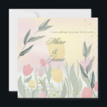 Invitation A Delicate Tulip Wedding Celebration<br><div class="desc">A refined and romantic invitation adorned with delicate tulip-inspired details and soft,  graceful tones. This elegant design sets the perfect mood for a heartfelt wedding celebration,  blending simplicity and floral charm to welcome your guests with warmth and beauty.</div>