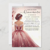 Invitation À Dentelle de Plum Argent Gown Boho Bourgogne Quin (Devant)