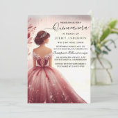 Invitation À Dentelle de Plum Argent Gown Boho Bourgogne Quin (Debout devant)