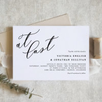À Dernier Black Modern Calligraphy Mariage