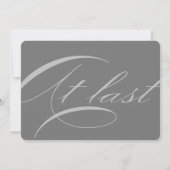 Invitation À dernière Calligraphie Élégant Mariage rose pâle (Dos)