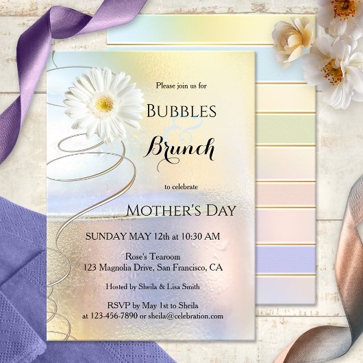 Invitation à des bulles et brunch de célébration p