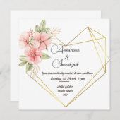 Invitation à désherber la carte Hearth Card (Devant / Derrière)