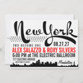 Invitation à destination de NEW YORK (Devant)