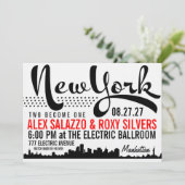 Invitation à destination de NEW YORK (Debout devant)