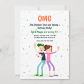 Invitation à deux Ados (Devant)