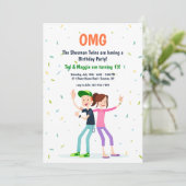 Invitation à deux Ados (Debout devant)