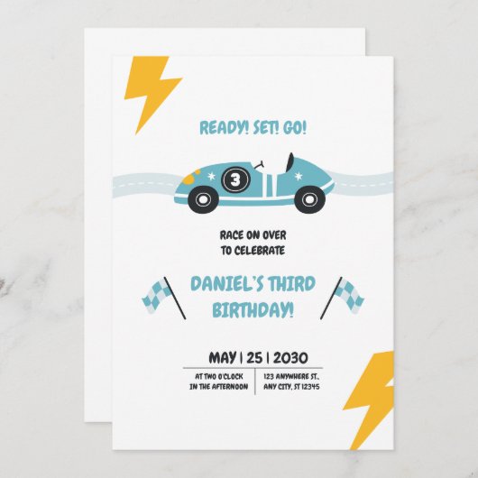 invitation à deux ans (Devant / Derrière)