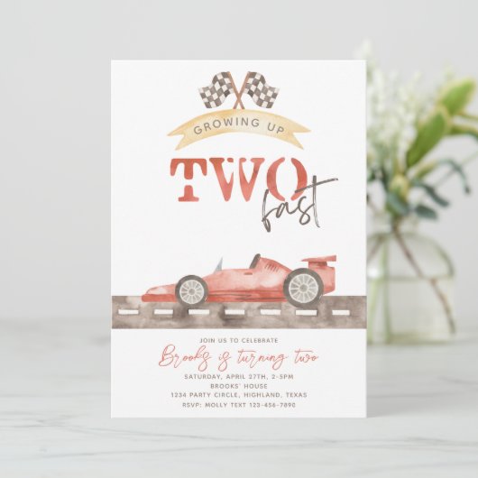 Invitation à deux ans | Invitation de course (Debout devant)