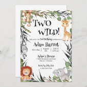 Invitation à deux ans Wild (Devant / Derrière)