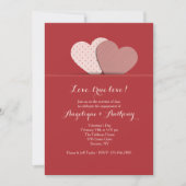 Invitation à deux coeurs (Devant)